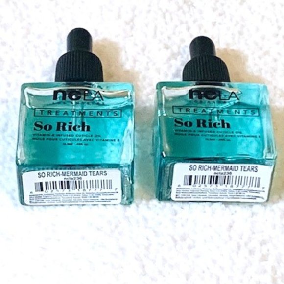 NCLA Treatments Cuticle Oil - So Rich Mermaid Tears - 2 Bottles  New - Picture 2 of 4